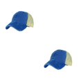 thumbnail image 2 of Decodeary Washed Cotton Mesh Denim Baseball Cap Unisex Breathable Mesh Adjustable Caps blue 2Set, 2 of 6