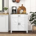 thumbnail image 2 of HOMCOM Sideboard with 1 Drawer 1 Storage Cabinet Buffet Cabinet, White, 2 of 9