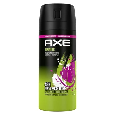 AXE Aluminum-Free Deodorant Body Spray Infinite Grapefruit & Patchouli, 113 g