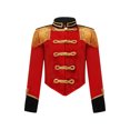 thumbnail image 1 of iiniim Enfants Filles Garçons Veste de Tambour-Major Uniforme de Fanfare à Franges Rouge Tenues de Maître de Piste de Cirque Rouge 14, 1 of 6