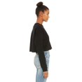 thumbnail image 3 of Bella Plus Canvas B53205504 Womens Cropped Crew Fleece, Black - Medium, 3 of 3