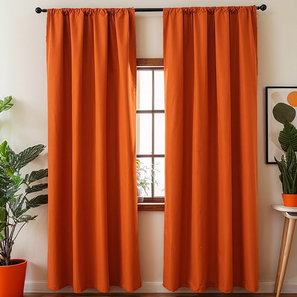 Thermal Insulating Curtains Energy Saving Solid Color Silk Panels for Bedroom and Kitchen with Blackout Lining for Enhanced Privacy and Comfort in Modern Home Decor Sopatenor