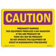 thumbnail image 1 of SignMission OS-CR-A-710-L-10153 7 x 10 Po Avertissement d'Exposition aux Radiations - Avertissement de Grossesse Que Cet Équipement Produit, 1 of 1