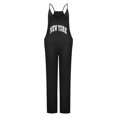 thumbnail image 3 of B91xZ Salopette Décontractée pour Femmes, Bretelles Réglables, Jambes Larges, Poches, Noir TG, 3 of 5