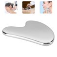 thumbnail image 2 of Outil de Massage en Forme de Cœur en Acier Inoxydable GuaSha Conseil Visage Corps Raclage Outil de Massage, 2 of 8