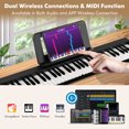 thumbnail image 4 of Gymax Clavier de Piano Pliant à 61 Touches, Piano Électrique Portable avec Touches Pleine Grandeur, Support de Musique, 4 of 10