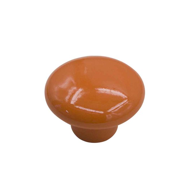 fastboy Poignées Rondes en Céramique Colorée en Forme de Bouton pour Armoire Placard Tiroir Porte de Placard Orange G
