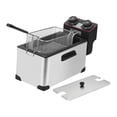 thumbnail image 2 of Lipstore Friteuse Électrique en Acier Inoxydable 3 L Grande Capacité Réservoir Amovible Température Réglable Appareil de Chauffage Efficace Convient pour Maison Cuisine Fête Traiteur Entreprise 24,5 cm X 41 cm X 24 cm, 2 of 8