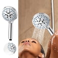 thumbnail image 1 of Hand Held Showerhead 7 Speed Mode Spray Upgraded And Thickened Universal Interface Pressurized Shower Shower Shower Shower Shower Head Water Softener for Shower Head with Hose Shower Heads with, 1 of 3