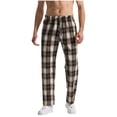 thumbnail image 2 of asjyhkr Mens Pajama Pants Drawstring Elastic Waist Lightweight Lounge Trousers with Pockets, 2 of 5