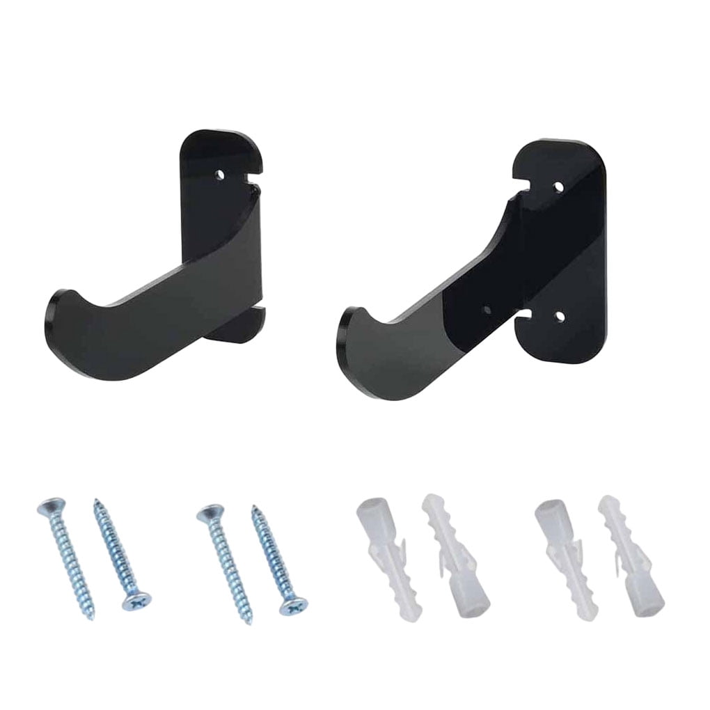 fastboy 2pack/lot Store And Yoga Mat With Modern Wall Mounted Rack Etc. Mat Storage Rack black 1Set