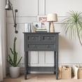 thumbnail image 4 of Costway Console Entryway Table w/ 3 Drawers Open Shelf for Hallway Living room Dark Grey, 4 of 9