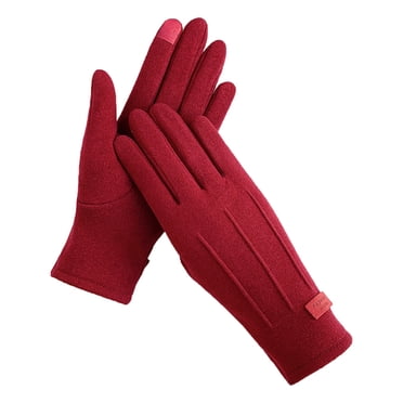 Women Autumn Winter Keep Warm Screen Thin Gloves Cycling Drive Fashion Elegant Letter Mark Windproof