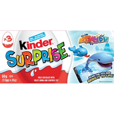 KINDER SURPRISE Milk Chocolate Eggs with Toys, Pack of 3