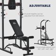 thumbnail image 2 of Soozier Power Tower Station for Gym Workout Equipment With Sit Up Bench, 2 of 9