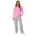 thumbnail image 3 of Hanes Chandail en Molleton Col Rond ComfortSoft EcoSmart pour Femmes, m, Rose Vif, 3 of 3