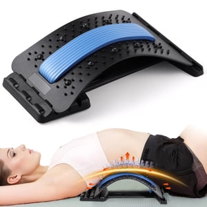 Dos Stretcher pour soulager la douleur au bas du dos, dos support Stretcer avec 4-Level Appareil de craquage arrière en hauteur, étrier arrière pour la décompression des spins de massage