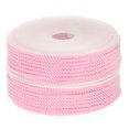 thumbnail image 1 of Unique Bargains 2 Packs Twisted Nylon Twine Thread Beading Cord 3mm 7M/23 Feet Extra Strong Braided Nylon String, Pink, 1 of 6