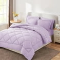 thumbnail image 3 of Sleepdown Ensemble de Literie 7 Pcs pour Lit Très Grand, Violet Clair, avec Couettes Très Grand Size, 3 of 7