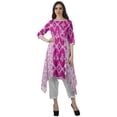 thumbnail image 1 of Moomaya Kurti 2 Pcs avec Pantalon pour Femmes Santoon Manches 3/4 Tenue de Fête Vêtements, 1 of 6