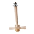 thumbnail image 2 of Wood Parrot Perch Cage Accessories Tabletop Bird Perch Bird Training Perch Stand Wooden Rods, 2 of 9