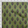 thumbnail image 3 of oneOone Polyester Lycra Fabric Leaves & Floral Block Print Fabric By The Yard 56 Inch Wide, 3 of 4