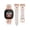 Starlight/Rose Gold, variant on Wearlizer Leather Band Compatible with Fitbit Sense Bands/Versa 3 Bands/Versa 4 Band/Sense 2 Band Women, Dressy Leather Strap with D-Shape Metal Buckle for Versa 3/Versa 4 Smartwatch