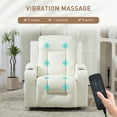 thumbnail image 4 of HOMCOM Fauteuil Inclinable de Salon avec Massage par Vibration à 8 Points, 4 of 10