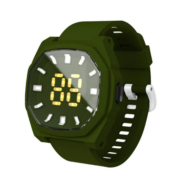 F1 Electronic Watch Waterproof Decorative 3D LED Large Screen Fashion Children Rhombus LED Digital Watch for Outdoor