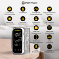 thumbnail image 3 of Path Pharm One-Piece Blood Pressure Monitor - Advanced Arm Blood Pressure Monitor for Home Use - Accurate Blood Pressure Cuff - Automatic Tensiometre with Large LED Screen - USB Heart Rate Monitor, 3 of 7