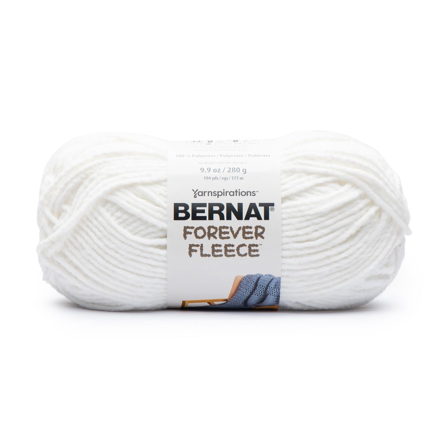 Bernat® Fil Forever Fleece™, Polyester #6 Super Volumineux, 9,9 Oz/280 G