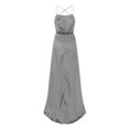 thumbnail image 4 of Ketyyh-chn99 Robes pour Femmes Robe de Mariée Robe de Fête Col en V Élégante Robe Longue Formelle Robes de Soirée pour Femmes Gris, TG, 4 of 4