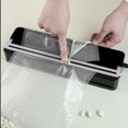 thumbnail image 3 of Vacuum Sealer Machine with Cutter, 120W Automatic Vacuum Air Food Sealer Compact Food Vacuum Sealing Preservation System Compact Food Sealing Machine for Home Kitchen, 3 of 7