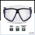 thumbnail image 3 of Dolfino Pro Pinnacle Adult Mask and Snorkel Combo Set - Black, 3 of 6