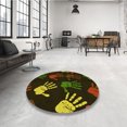 thumbnail image 4 of Ahgly Tapis Rectangulaire Lavable en Machine Intérieur Transitionnel Chêne Brun, 7 Pieds x 9 Pieds, 4 of 7