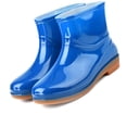 thumbnail image 2 of Boot Womens Rain Boots Fashion Antiskid Short Rain Boot Round Head Radian PVC Plastic Rain Boots, 2 of 5