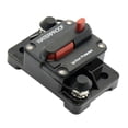 thumbnail image 1 of 12v / 32v RV Voiture à Courant Élevé Disjoncteur Manuel Réinitialisation Porte-Fusible, Empêche les Surtensions d'Endommager Vos Amplis - Noir, 250A, 1 of 8