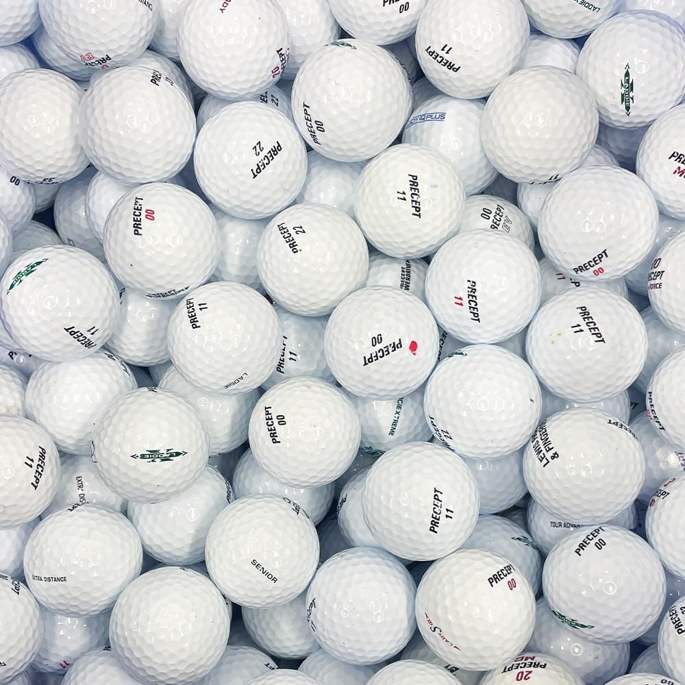 Mulligan - 100 Precept Mix AAA Recycled Used Golf Balls, White
