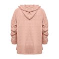 thumbnail image 5 of cfhntfmh Womens Hoodies Fall Fashion 2024 Drawstring Sweatshirts Pullover Long Sleeve Solid Color Fall Outfits, 5 of 5