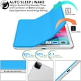 thumbnail image 3 of DuraSafe Cases iPad PRO 12.9 Inch 4th 5th 6th [ Pro 12.9 4 5 6 ] MY3K2LL/A MY3J2LL/A MY2H2LL/A MY2J2LL/A TriFold PC Lightweight Smart PU Leather Protective Hard Back Cover - Blue, 3 of 8