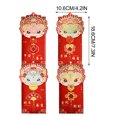 thumbnail image 3 of Penkiiy Enveloppes Rouges du Nouvel An Chinois 2025, Enveloppe Rouge Robuste Enveloppes Rouges du Nouvel An Lunaire Grand Cadeau Porte-Bonheur Argent Paquets Rouges Hong Bao avec Différents Motifs Embossés Dorés s - 4 Pcs, 3 of 6