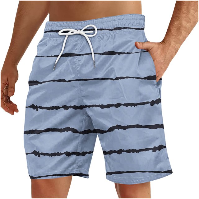 Soki Shorts de Plage Décontractés pour Hommes Shorts à Rayures en Liquidation