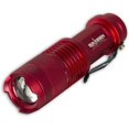 thumbnail image 1 of Red Tactical Mini LED Flashlight single AA battery 300 Lumen Survival Camping Light, 1 of 4
