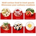 thumbnail image 2 of Plateau de Service en Acrylique Transparent de 25 cm - Assiette Ronde Réutilisable pour Fruits/bonbons/desserts avec Motif Décoratif Aléatoire, Robuste et Durable pour Mariages, Fêtes, Rassemblements, Pièce Unique, 2 of 6