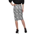 thumbnail image 3 of Moomaya Jupe Imprimée Longueur Genou pour Femmes Grande Taille Jupe en Poly Spandex, 3 of 6