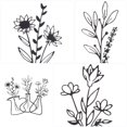 thumbnail image 3 of 3 Pcs Design Vase à Fleurs Pendentif Mural Décoration Murale Extérieure en Fer, 3 of 8