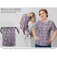 thumbnail image 5 of oneOone Velvet Light Purple Fabric Floral Retro Sewing Craft Projects Fabric Prints By Yard 58 Inch Wide, 5 of 5