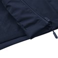 thumbnail image 3 of LSLJS Women's Men Winter Hooded Softshell Windproof Soft Coat Long Sleeve Jacket( Navy, XXL), 3 of 8