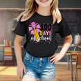 thumbnail image 2 of FAOWME T-Shirt Mode Enfant Col Rond Imprimé Cœur Manches Courtes Noir 4-5 Ans, 2 of 4