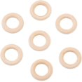 thumbnail image 2 of ORUYROP 20 Pcs 30mm(1.18 Inch) Smooth Unfinished Solid Wooden Linking Rings Natural Wood Link Ring Pendant and Connectors for Jewelry Making and Crafting, 2 of 6